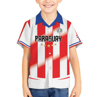 Custom Paraguay 2026 World Football Kid Hawaiian Shirt La Albirroja Go Champion