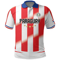 Custom Paraguay 2026 World Football Polo Shirt La Albirroja Go Champion