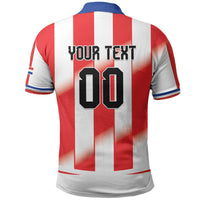 Custom Paraguay 2026 World Football Polo Shirt La Albirroja Go Champion