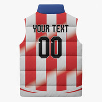 Custom Paraguay 2026 World Football Sleeveless Puffer Jacket La Albirroja Go Champion