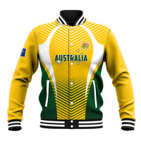 Australia Soccer Baseball Jacket Matildas Sporty Yellow Version - Wonder Print Shop
