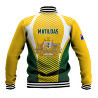 Australia Soccer Baseball Jacket Matildas Sporty Yellow Version - Wonder Print Shop