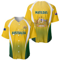 Australia Soccer Baseball Jersey Matildas Sporty Yellow Version - Wonder Print Shop