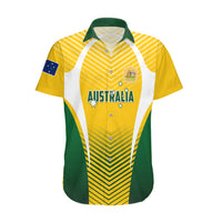 Australia Soccer Hawaiian Shirt Matildas Sporty Yellow Version - Wonder Print Shop