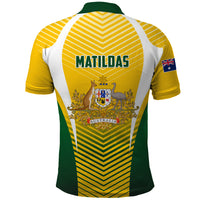Australia Soccer Polo Shirt Matildas Sporty Yellow Version - Wonder Print Shop