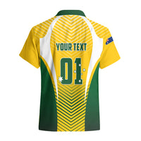 Personalised Australia Soccer Hawaiian Shirt Matildas Sporty Yellow Version - Wonder Print Shop