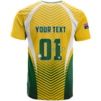 Personalised Australia Soccer T Shirt Matildas Sporty Yellow Version - Wonder Print Shop
