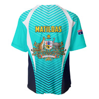 Australia Soccer Baseball Jersey Matildas Sporty Turquoise Version - Wonder Print Shop