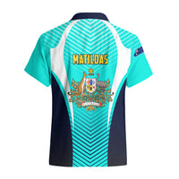 Australia Soccer Hawaiian Shirt Matildas Sporty Turquoise Version - Wonder Print Shop