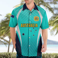 Personalised Australia Soccer Hawaiian Shirt Matildas Sporty Turquoise Version - Wonder Print Shop