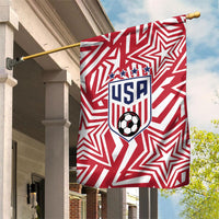 Soccer 2026 USA Garden Flag Red Star Stylized
