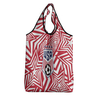 Soccer 2026 USA Grocery Bag Red Star Stylized