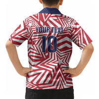 Custom Soccer 2026 USA Hawaiian Shirt Red Star Stylized
