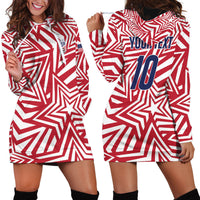 Custom Soccer 2026 USA Hoodie Dress Red Star Stylized