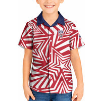 Custom Soccer 2026 USA Kid Hawaiian Shirt Red Star Stylized