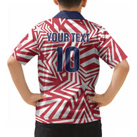 Custom Soccer 2026 USA Kid Hawaiian Shirt Red Star Stylized