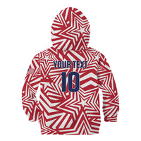 Custom Soccer 2026 USA Kid Hoodie Red Star Stylized