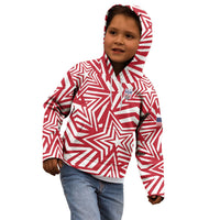 Custom Soccer 2026 USA Kid Hoodie Red Star Stylized