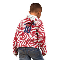 Custom Soccer 2026 USA Kid Hoodie Red Star Stylized