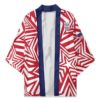 Custom Soccer 2026 USA Kimono Red Star Stylized