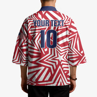 Custom Soccer 2026 USA Kimono Red Star Stylized