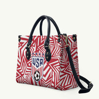 Soccer 2026 USA Leather Bag Red Star Stylized