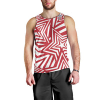 Custom Soccer 2026 USA Men Tank Top Red Star Stylized