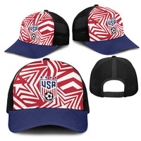 Soccer 2026 USA Mesh Trucker Cap Red Star Stylized