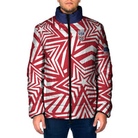Custom Soccer 2026 USA Padded Jacket Red Star Stylized