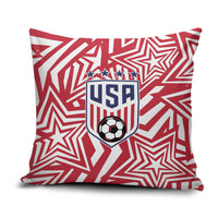 Soccer 2026 USA Pillow Cover Red Star Stylized