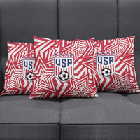 Soccer 2026 USA Pillow Cover Red Star Stylized