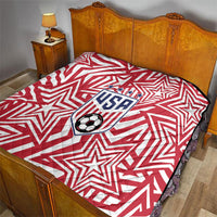 Soccer 2026 USA Quilt Red Star Stylized