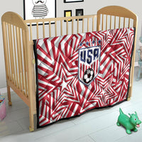 Soccer 2026 USA Quilt Red Star Stylized