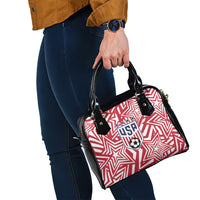 Soccer 2026 USA Shoulder Handbag Red Star Stylized