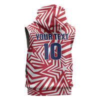 Custom Soccer 2026 USA Sleeveless Hoodie Red Star Stylized