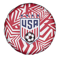 Soccer 2026 USA Spare Tire Cover Red Star Stylized