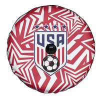 Soccer 2026 USA Spare Tire Cover Red Star Stylized