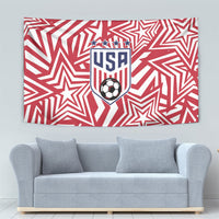 Soccer 2026 USA Tapestry Red Star Stylized