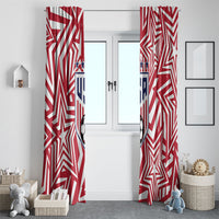 Soccer 2026 USA Window Curtain Red Star Stylized