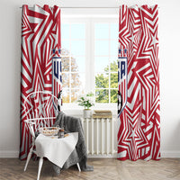 Soccer 2026 USA Window Curtain Red Star Stylized