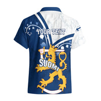 Personalised Finland Hawaiian Shirt Suomi Lion With Lily of the Valley - Wonder Print Shop