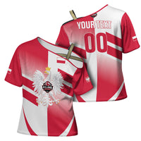 Custom Volleyball 2026 Poland 3rd Champions Cross Shoulder Shirt