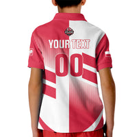 Custom Volleyball 2026 Poland 3rd Champions Kid Polo Shirt