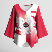 Custom Volleyball 2026 Poland 3rd Champions Kimono Sleeve Blouse