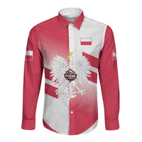 Custom Volleyball 2026 Poland 3rd Champions Long Sleeve Button Shirt