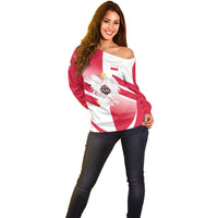 Custom Volleyball 2026 Poland 3rd Champions Off Shoulder Sweater