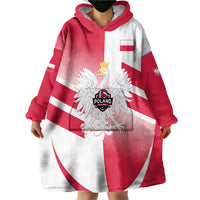 Custom Volleyball 2026 Poland 3rd Champions Wearable Blanket Hoodie