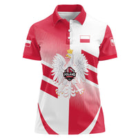 Custom Volleyball 2026 Poland 3rd Champions Women Polo Shirt