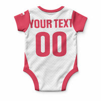 Custom Poland 2026 Volleyball Baby Onesie Polish Eagle Champions