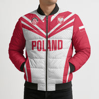Custom Poland 2026 Volleyball Bomber Puffer Jacket Polish Eagle Champions